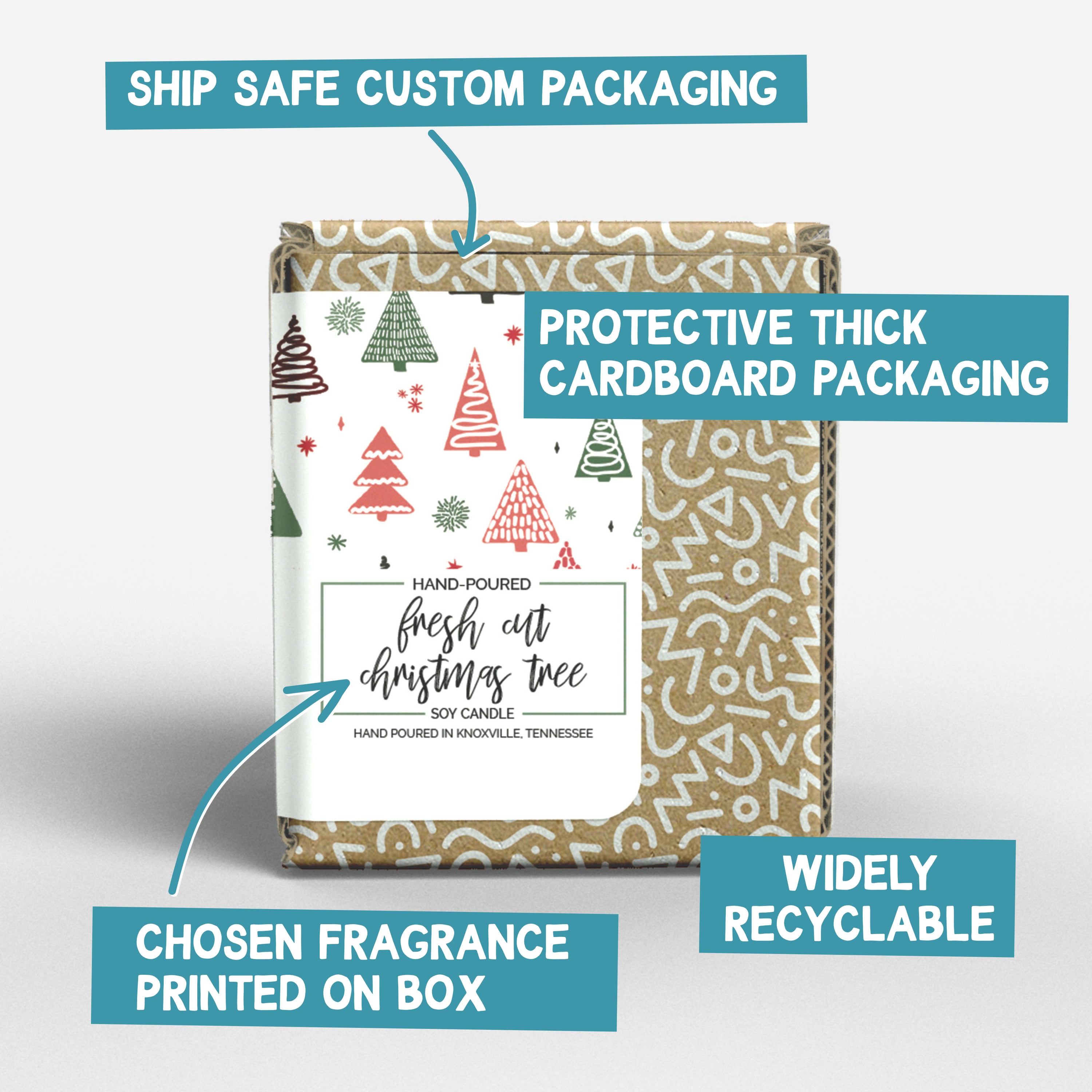 A beautifully designed candle labeled 'I Enjoy Long Walks Through The Bookstore' with a cozy ambiance, showcasing its elegant packaging and personalization option.